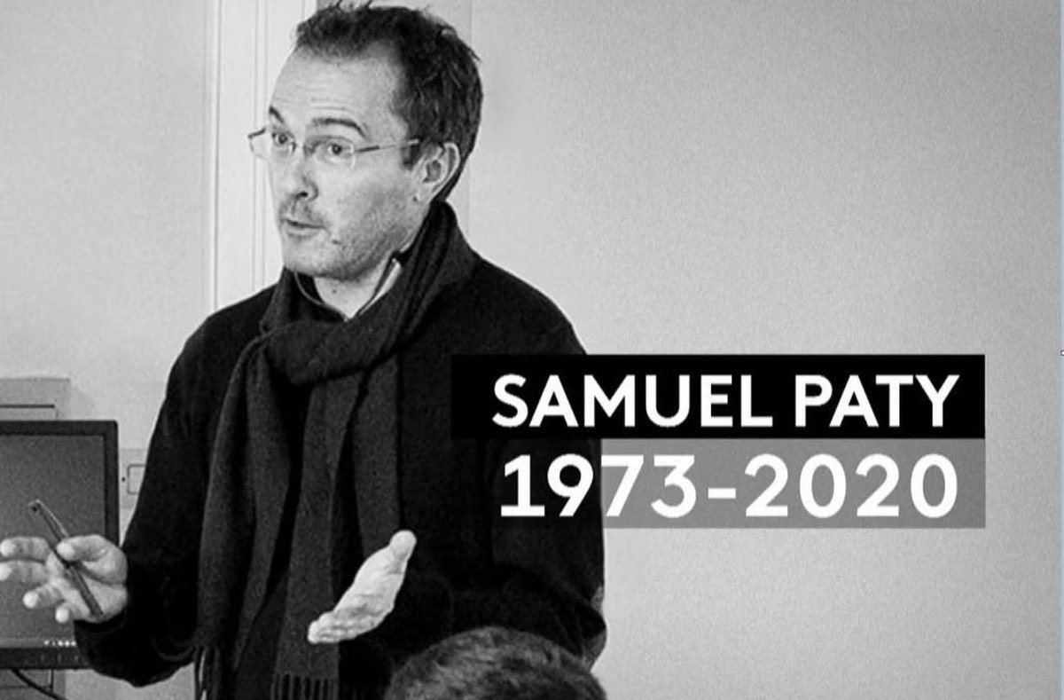 6 octobre 2020 Samuel Paty, professeur au collège du Bois-d'Aulne à Conflans-Sainte-Honorine , donne un cours sur la liberté d’expression, illustré par 2 caricatures de Mahomet parues dans Charlie Hebdo en 2006. Il a 47 ans. Il lui reste 10 jours à vivre. Ne l’oublions pas.