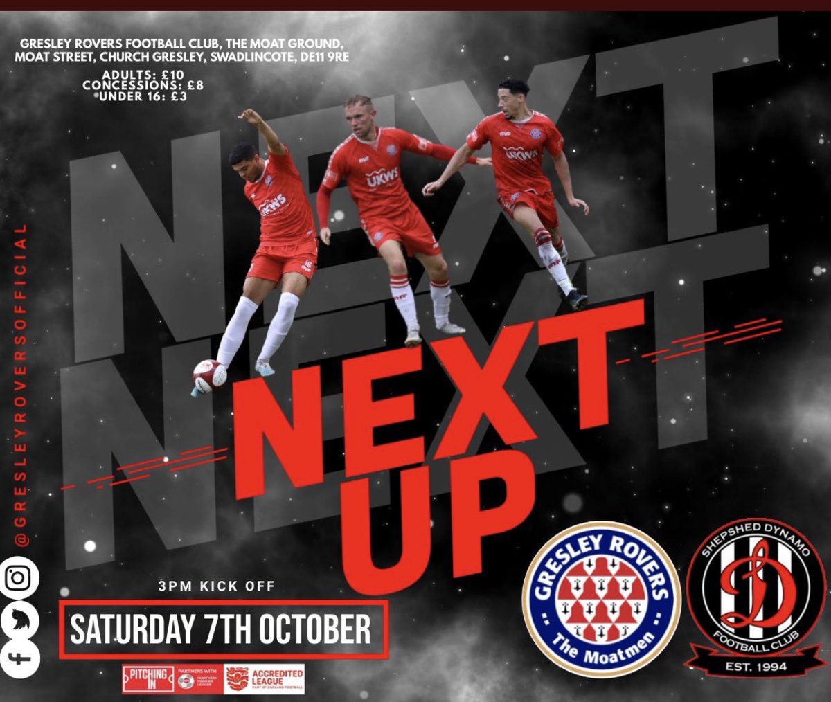 GresleyRovers's tweet photo. Calling all Rovers Fans

1 day to go!!
⚽️⚽️⚽️ https://t.co/MfVD7HYbbc