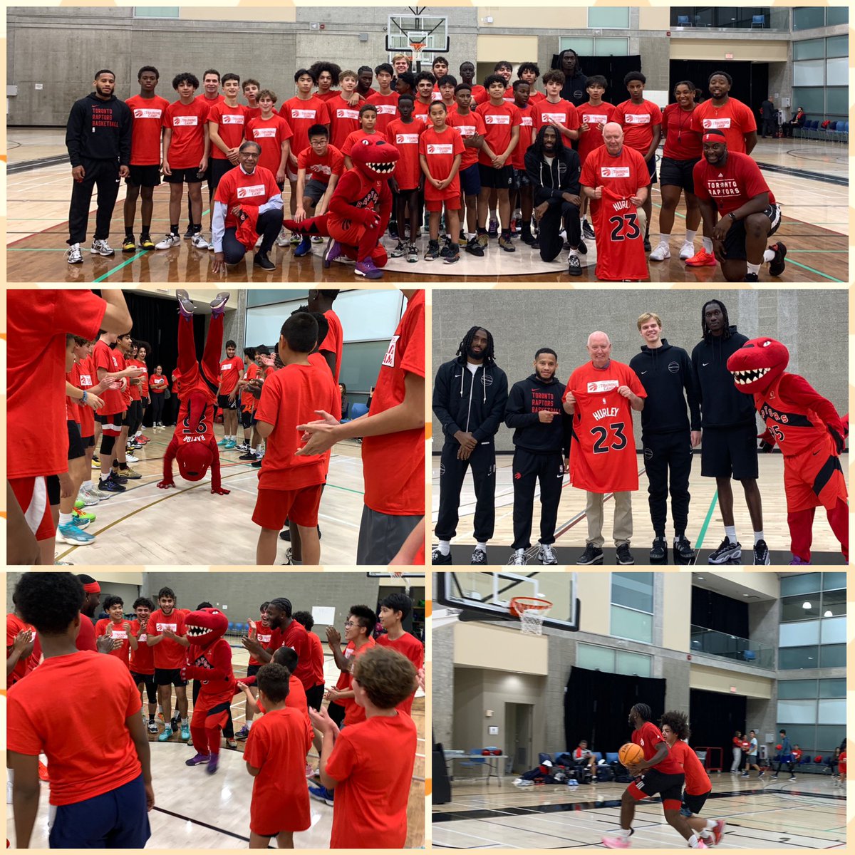 Great to have the @raptors in Burnaby for their annual training camp! Thanks for taking time out to run drills with our Burnaby youths tonight! 👍 Best of luck to all of you and have a great season! 🏀
