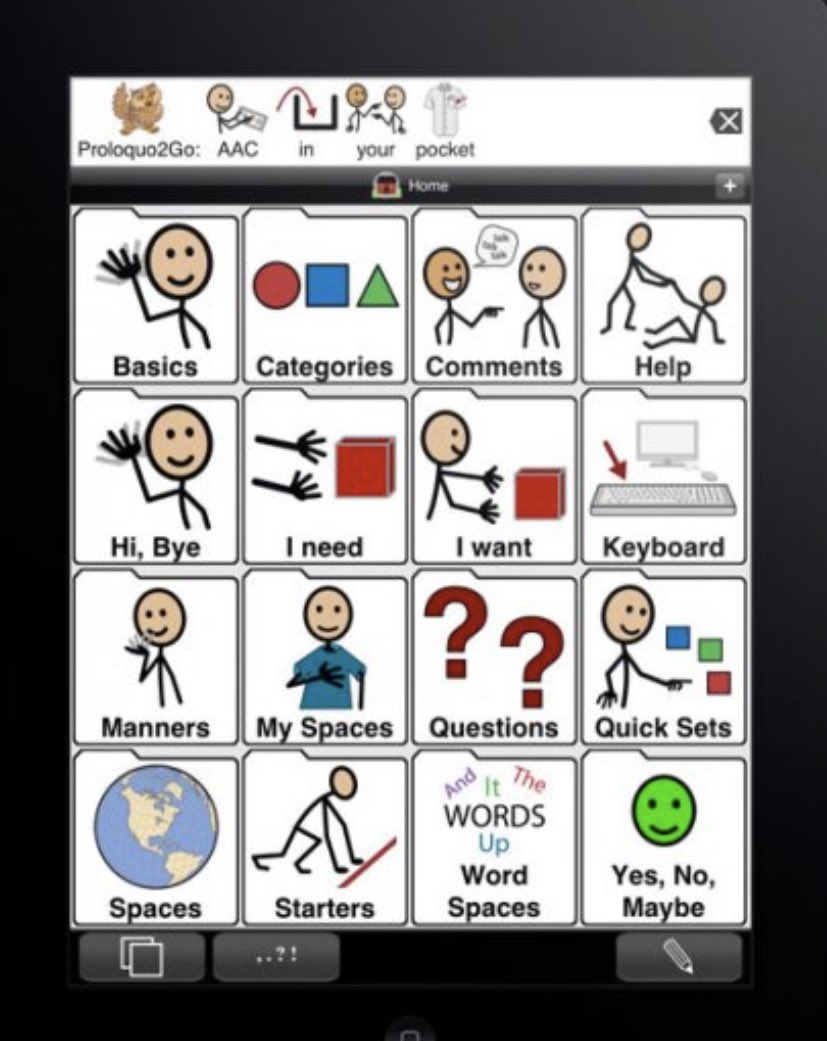 beth_moulam's tweet photo. In today’s A-Z of AAC then E is for efficient communication. Everyone needs literacy. Natural speakers may have unlimited access to vocabulary. An #AAC user needs to be able to spell the word or have a symbol they can access to say what they want and when they need. #AACaware23 https://t.co/gYurXm3JyA