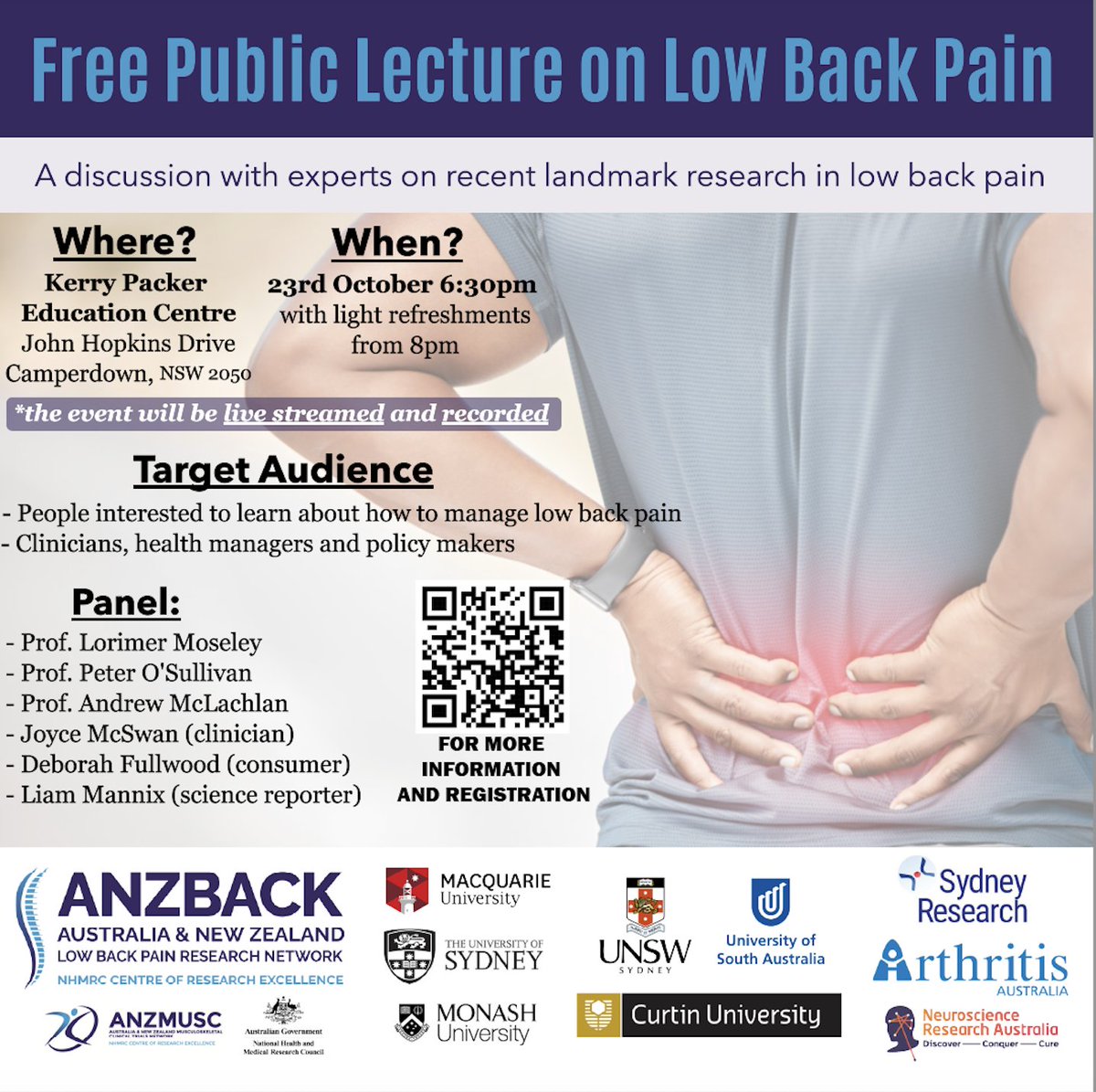 Australia & NZ Low Back Pain Research Network tweet media