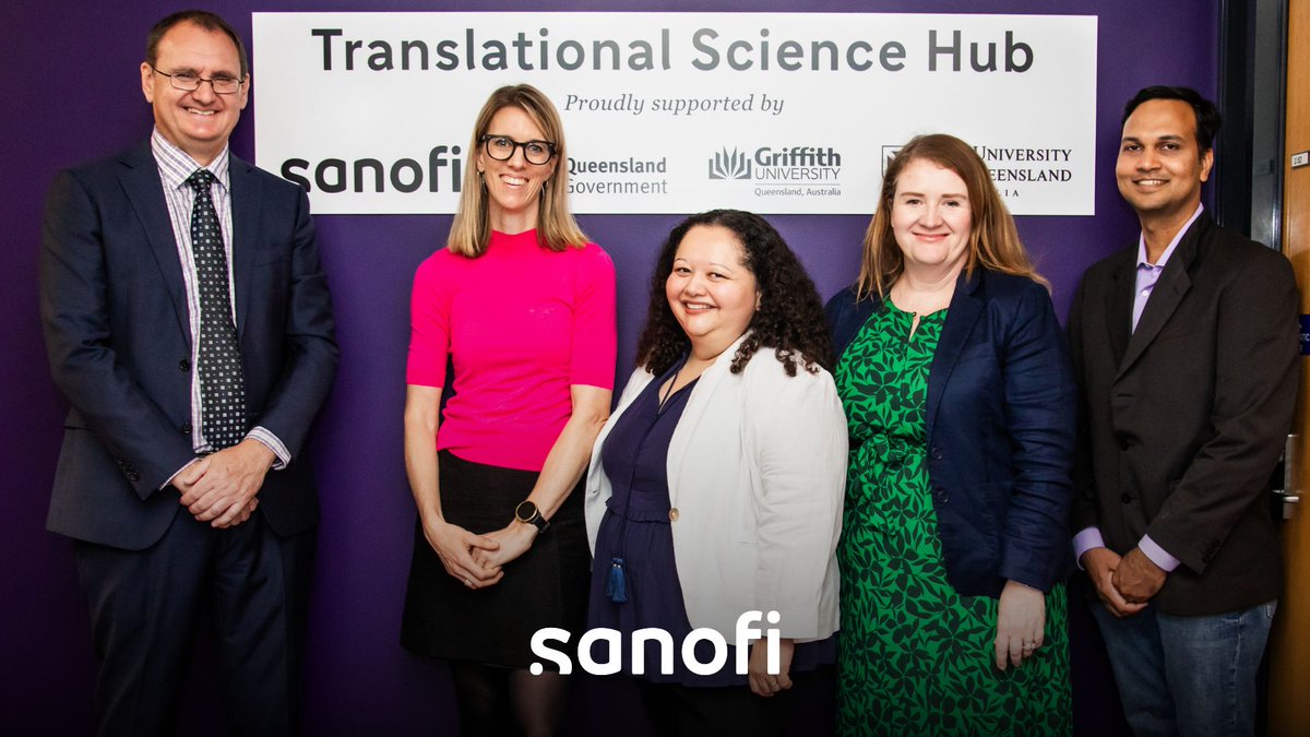 SanofiANZ's tweet photo. Sanofi’s #TranslationalScienceHub is now part of the @Griffith_Uni community! 📸 💜 >> #STEM #Queensland #Research https://t.co/EeDzM9Ffpl