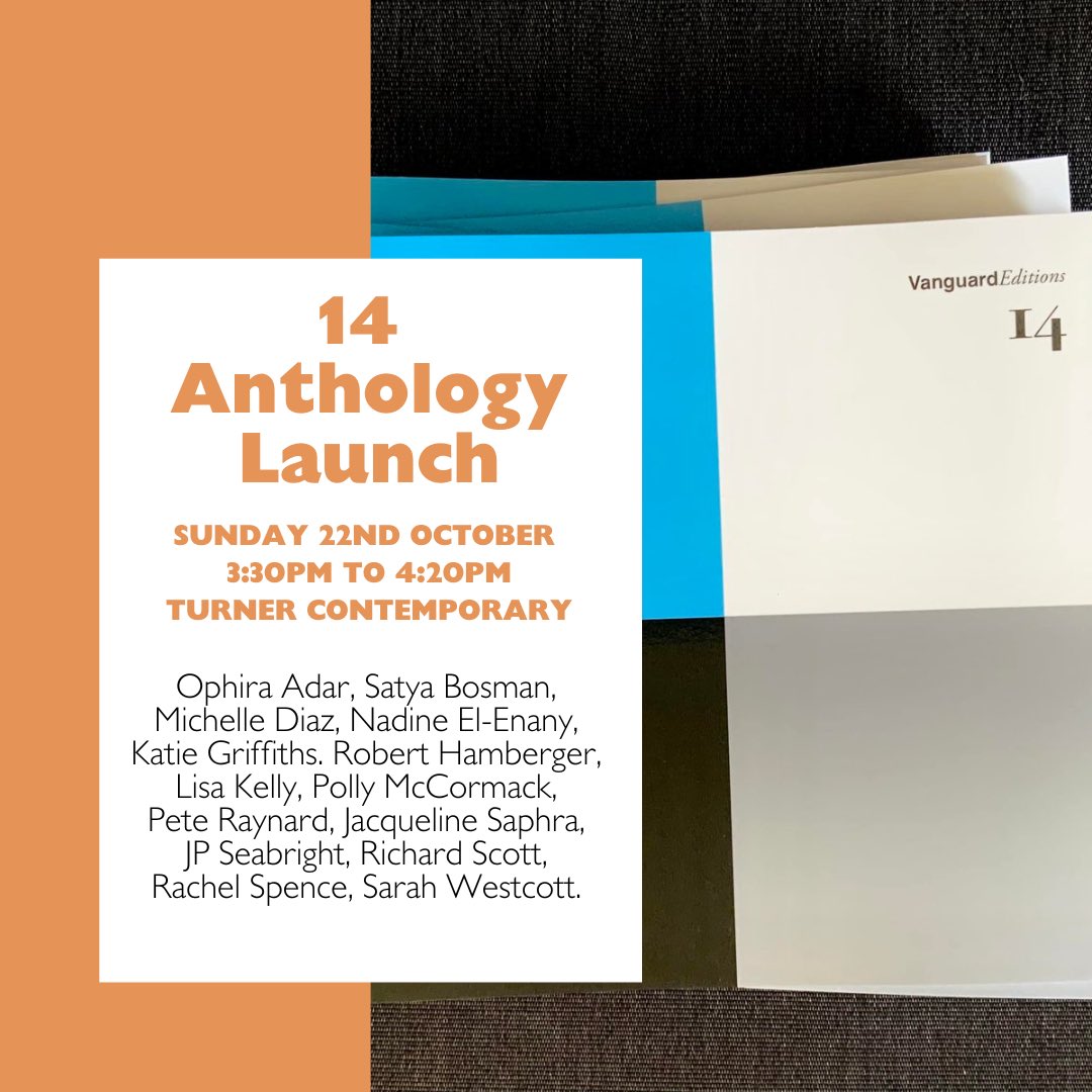 In just over two weeks’ time in sunny Margate, we will be celebrating the launch of this year’s edition of #14magazine. Join us @MargateBookie! margatebookie.com/anthology-laun…