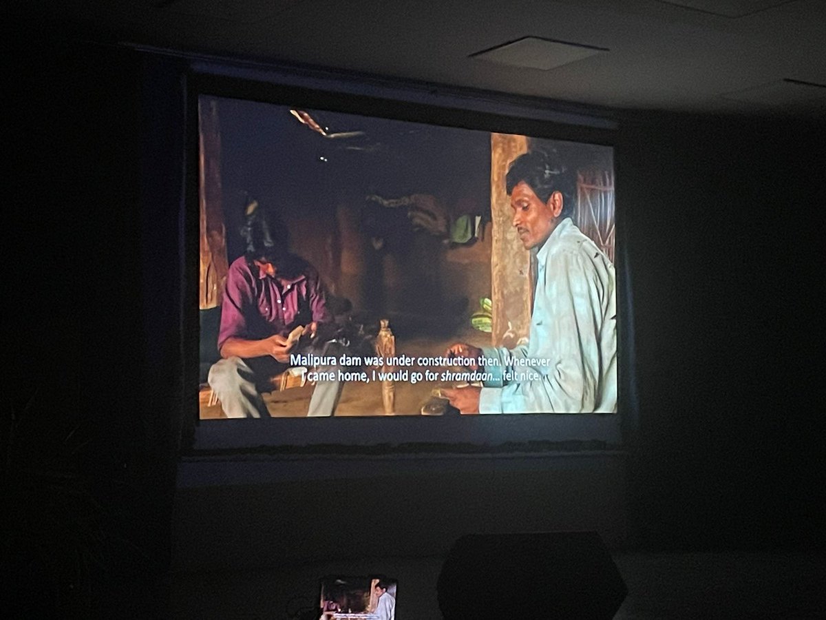 SjuNous's tweet photo. Screening now 'Malipura Dam', directed by Laxminarayan Devda and Deepak Verma. 

#SJFF https://t.co/OGRnWlrVvv
