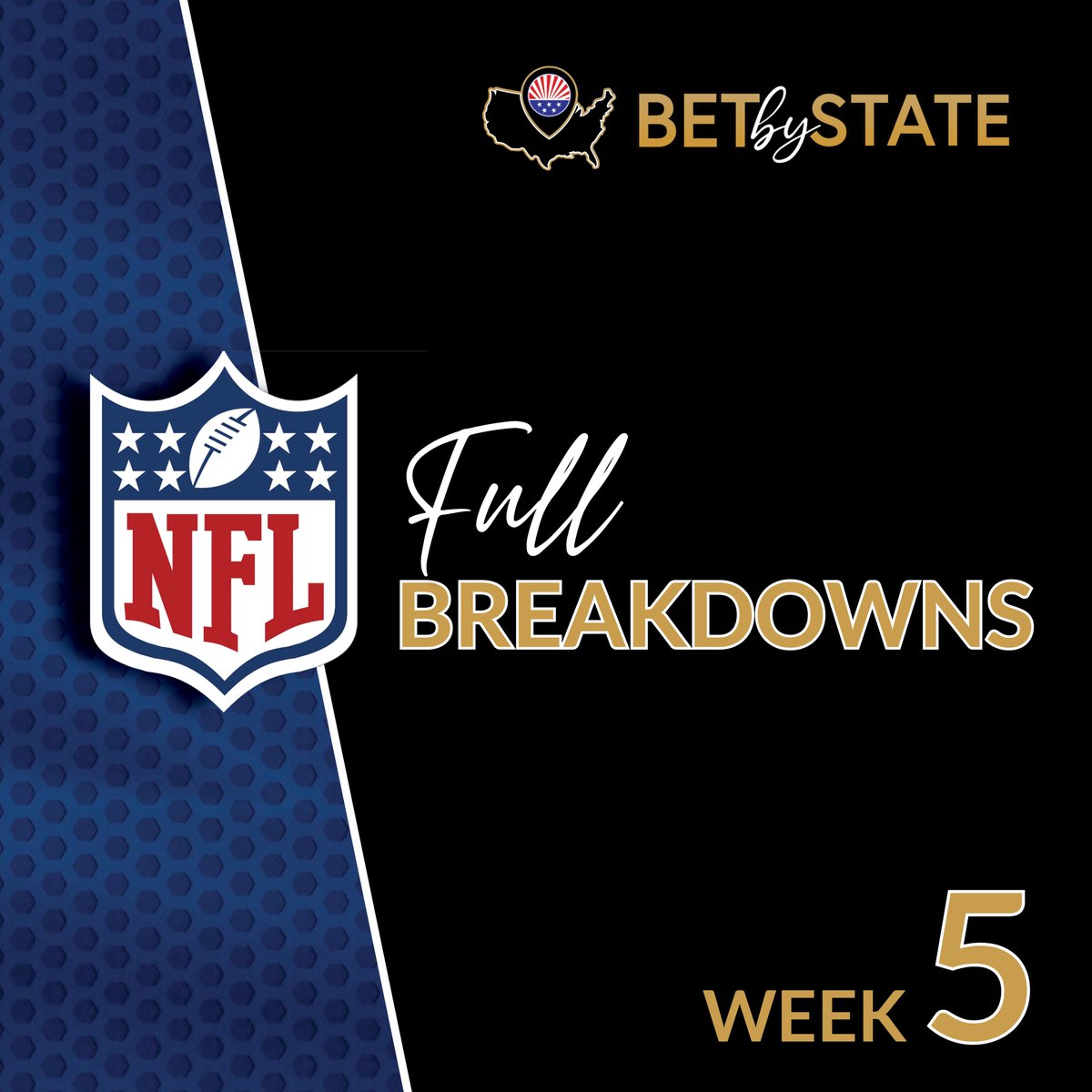 BetByState's tweet photo. Each week we will have a new “MEGA” post that simply links to all of our game previews for all your Week 5 NFL betting needs.

#nflpicks #betbystate

https://t.co/b1XUs4GjvV https://t.co/75zBOWnV9q