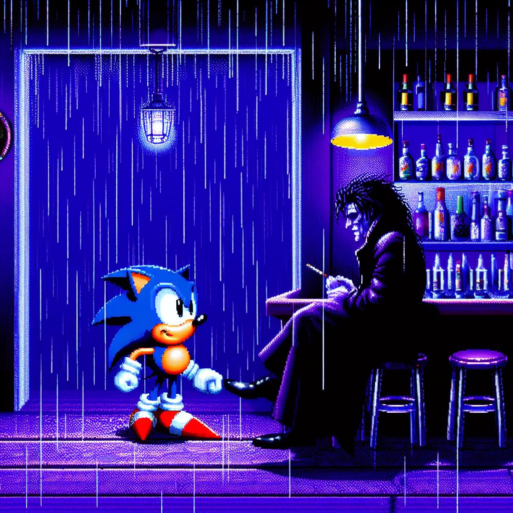 Pixilart - Dark sonic by Sonic-Gamer