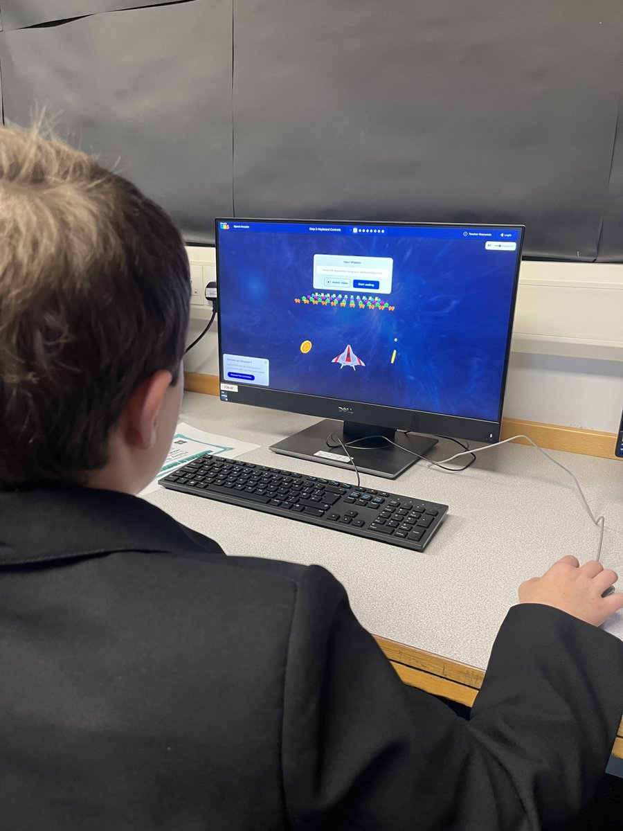 ComputingTac's tweet image. Coding Club this week saw our year 7's code their own Space Invaders game 🕹️ next week Python  🐍after that, Virtual Reality #TAC #Involve #CodingClub