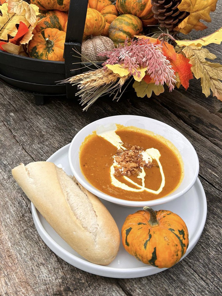 Our awesome autumn specials just keep on getting better and better!! Check out Bev’s delicious homemade Spicy Pumpkin & Apple Soup! 🎃🍎🍜 #Soup #Pumpkin #Apple #Delicious #ParcSlip #WildlifeTrust #DiscoveryGateway #Bridgend