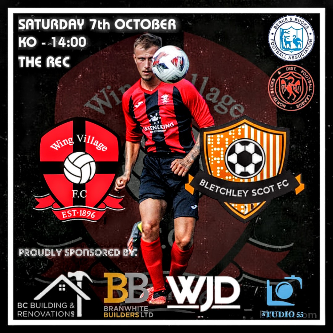 This Saturday we resume cup duties as we play host to Bletchley Scot FC in the Inter-divisional cup.

As always your support is always welcome 👊

#upthewing