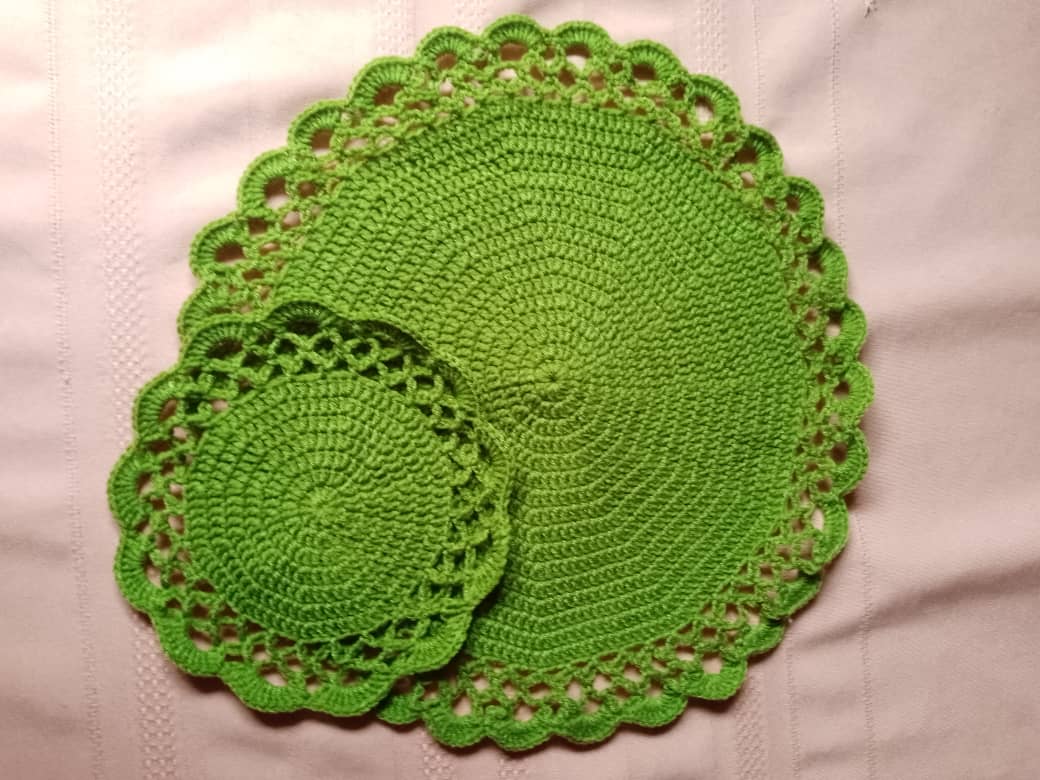 KatshaWinfred1's tweet image. We make table/placemats and coasters. Reach us @KroshaWorld256 on all social media and make an order, the colour is totally your choices #CreativityRedefined