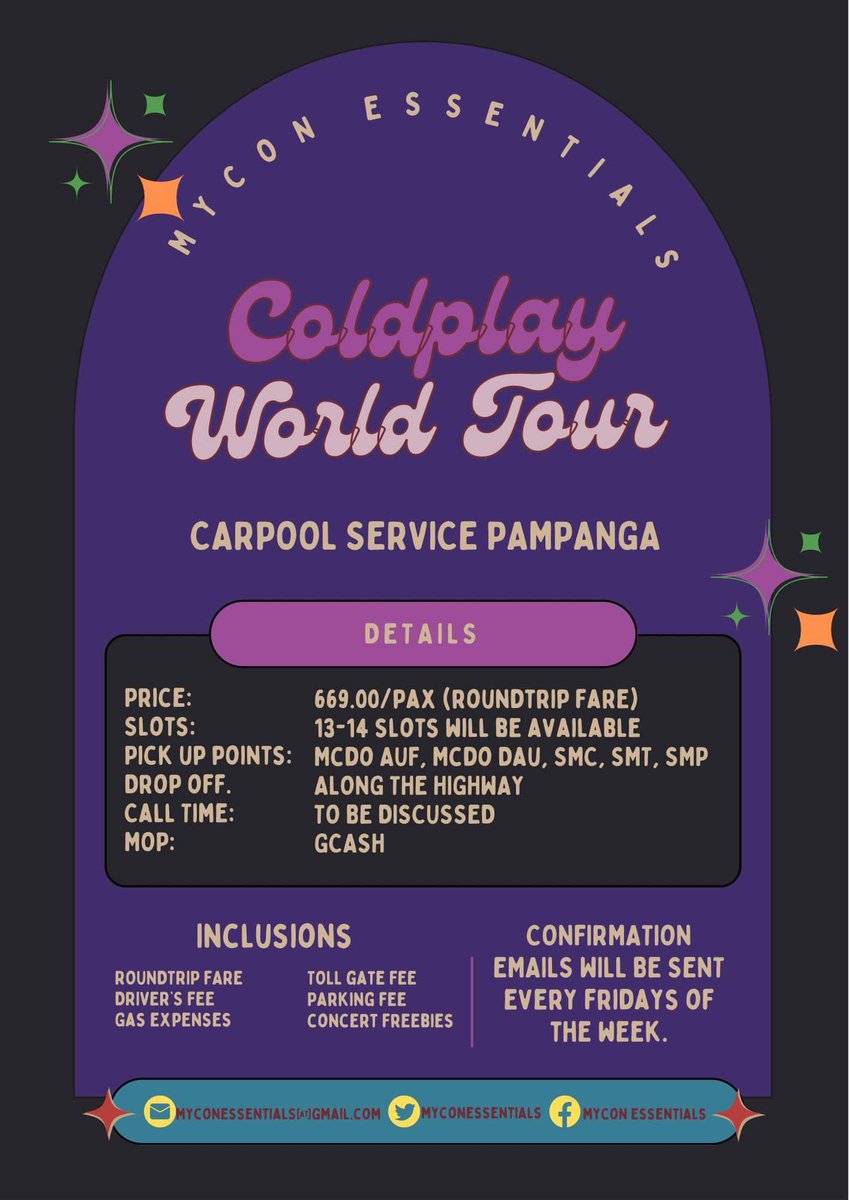 MyCon Essentials | Pampanga Tarlac Bulacan Carpool tweet media