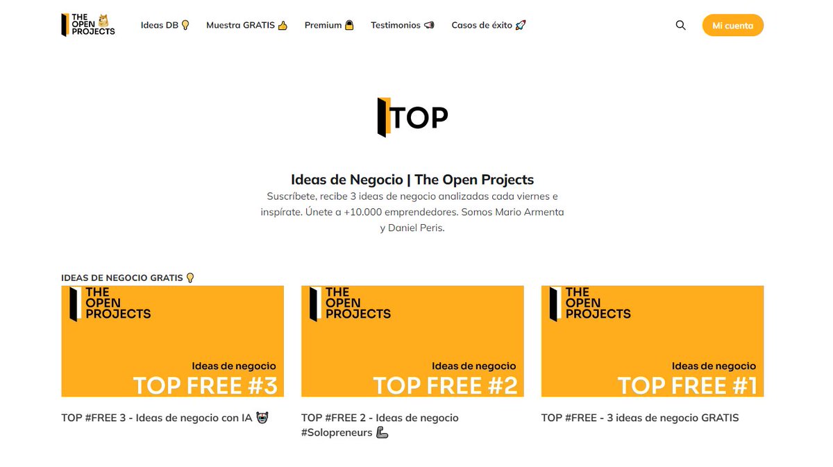 theopenprojects's tweet image. Hemos superado las 250 ideas de negocio publicadas en TOP 🥳, para celebrarlo SORTEO EXPRESS.

🎁 5 Cuentas ANUALES en The Open Projects.

Participa:
1. Haz RT
2. Sigue a @marioarmentaart y @DanielPeris 
3. Síguenos en @theopenprojects 

En 24h anunciamos ganadores 🔥