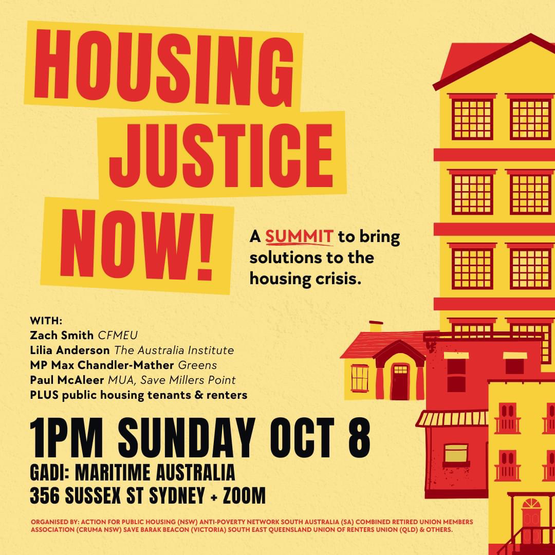On Sunday activists and organisers from renters rights, public housing, trade union and student movements are coming together for a Housing Justice Summit.

We love to see community coming together for Housing Justice. 

Join them! In person or on zoom. Details 👇 👇