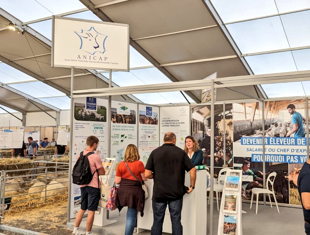 anicapfr's tweet photo. [Vendredi 6 octobre]
Dernière journée au @SommetElevage pour la filière #caprine, venez à la rencontre de l'#ANICAP dans le Hall 5. https://t.co/U7UqS7m51F