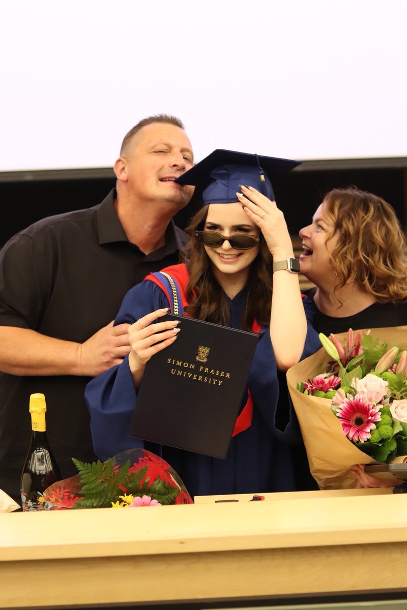 Congratulations to my youngest 'Bean' @carissazargar on completing her post secondary studies at SFU, sooooo proud of you, my dear!  love Mom&Dad! #MySFUgrad #Oct52023 #Gosissa