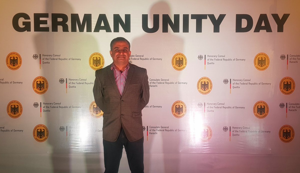 AmeerJan11's tweet photo. Honored to be a part of German Unity Day. #Germany #Quetta https://t.co/ZhBRDdLnkM