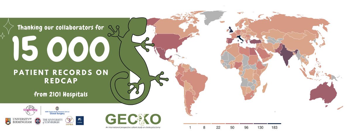 🎉 We've just hit another milestone with 1️⃣5️⃣k  records in the @gecko_study. 

Huge thanks to our 🌍 collaborators for their dedication + hard work. Together, we're making GECKO ever more promising! 🙌 #GECKOStudy #ResearchMilestone #CollaborativeResearch