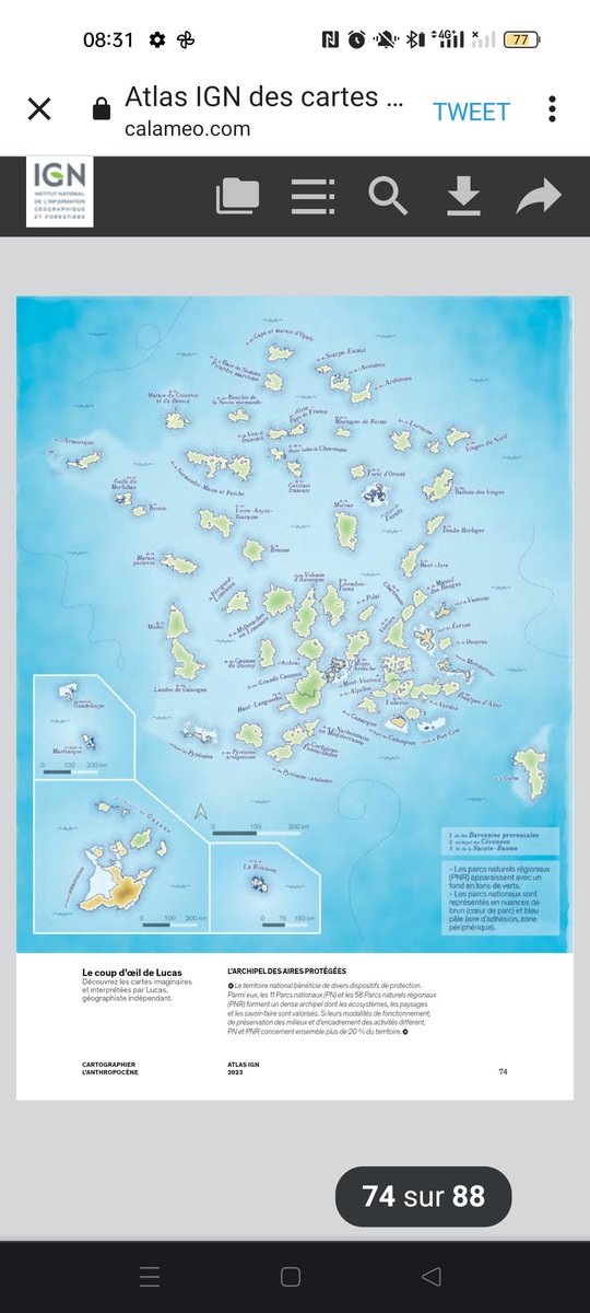 #AtlasIGN 2023 L'archipel des aires protégées