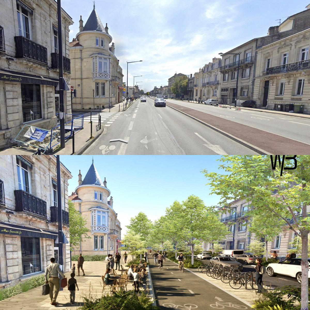 Quelle vision préférez vous des <a href="/BoulevardsB/">Boulevards Bordeaux</a> ? 

Si c’est la photo du bas (merci <a href="/William_Boy_/">William Boy</a> pour cette proposition) 

RDV DEMAIN PLACE NANSOUTY 17h 

<a href="/VeloCiteBdx/">Vélo-Cité Bordeaux</a>