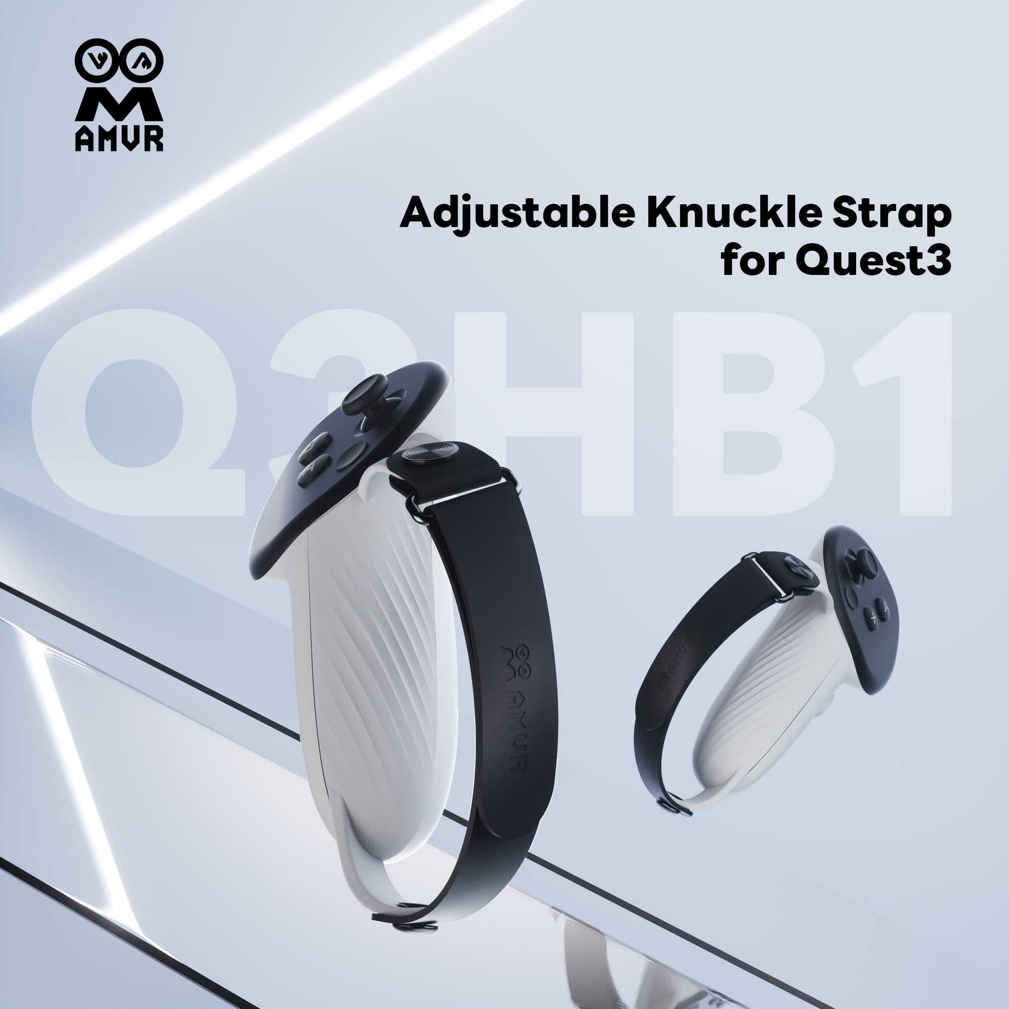 AMVR Adjustable Knuckle Strap for Quest 3