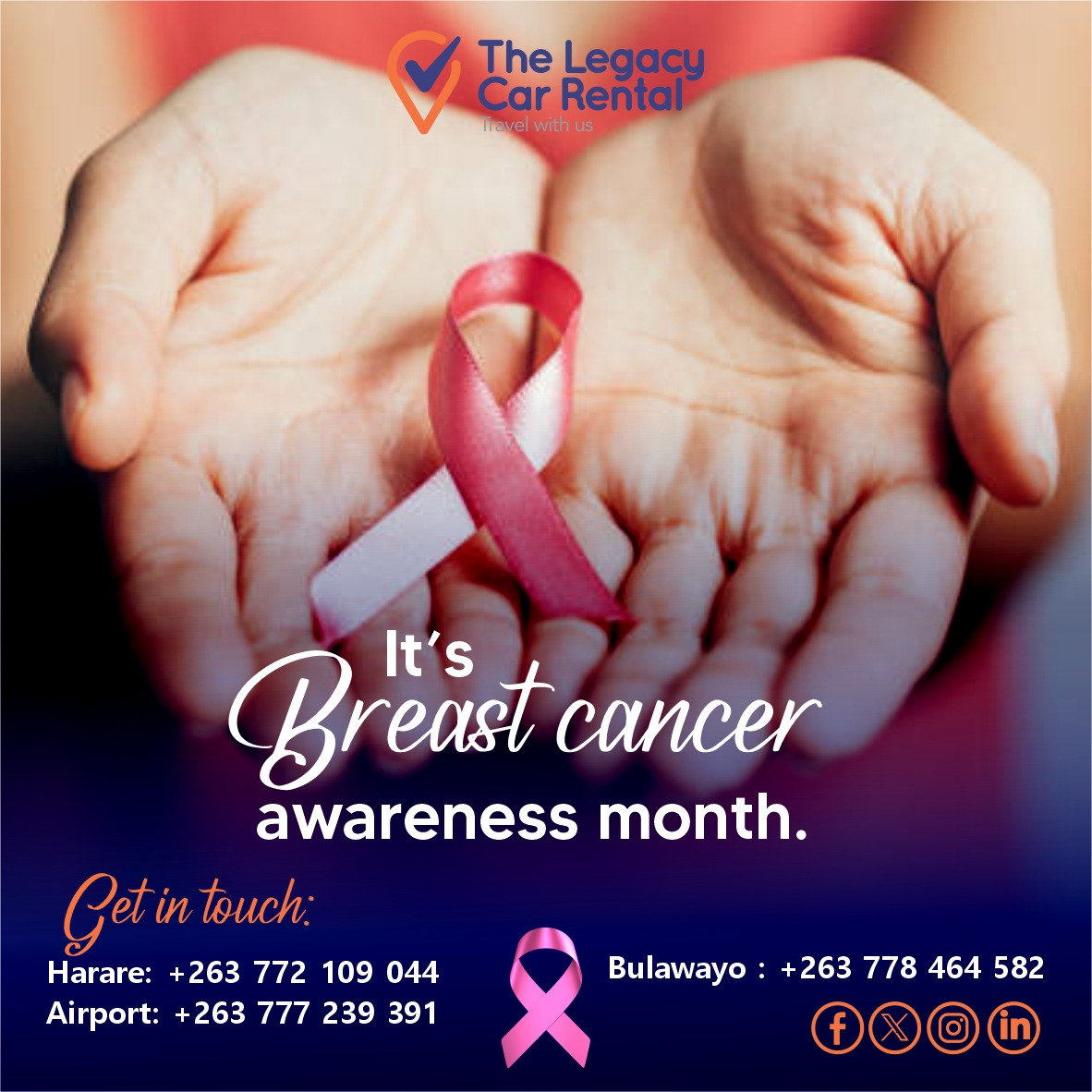 Let's fight breast cancer. Together we rise! #thrive #hope #survivor #fighter #TogetherWeCan #travelwithus #TheLegacy #thrive #solidarity #pinkoctober #fightcancer #breastcancer #awareness