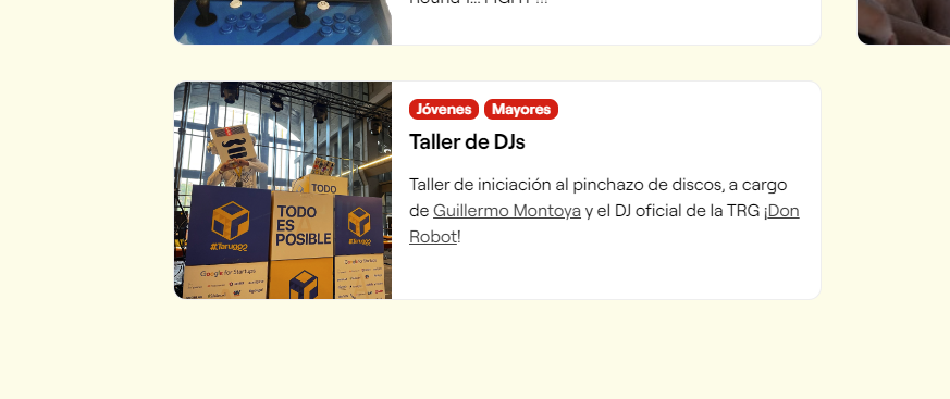 tarugoconf's tweet photo. NOTICIÓN!
Jorge -y todos- podremos saber más del DJ que lleva dentro @Gmfdsr en el «Community Day».
Él y @xRx0xMx estarán dando un taller para los más pequeños -y los no tan pequeños-.
Descubre más sobre el «Community Day»: https://t.co/dc1353I9lO https://t.co/6TW8y3dv9n