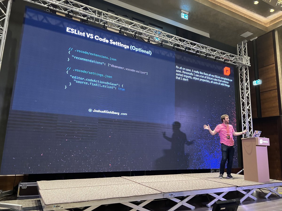 cassilup's tweet image. Learning some useful tricks with ESLint.

Turns out there’s a useful “--report-unused-disable-directives” flag.

Also, fixing on save is cathartic.

#revojs