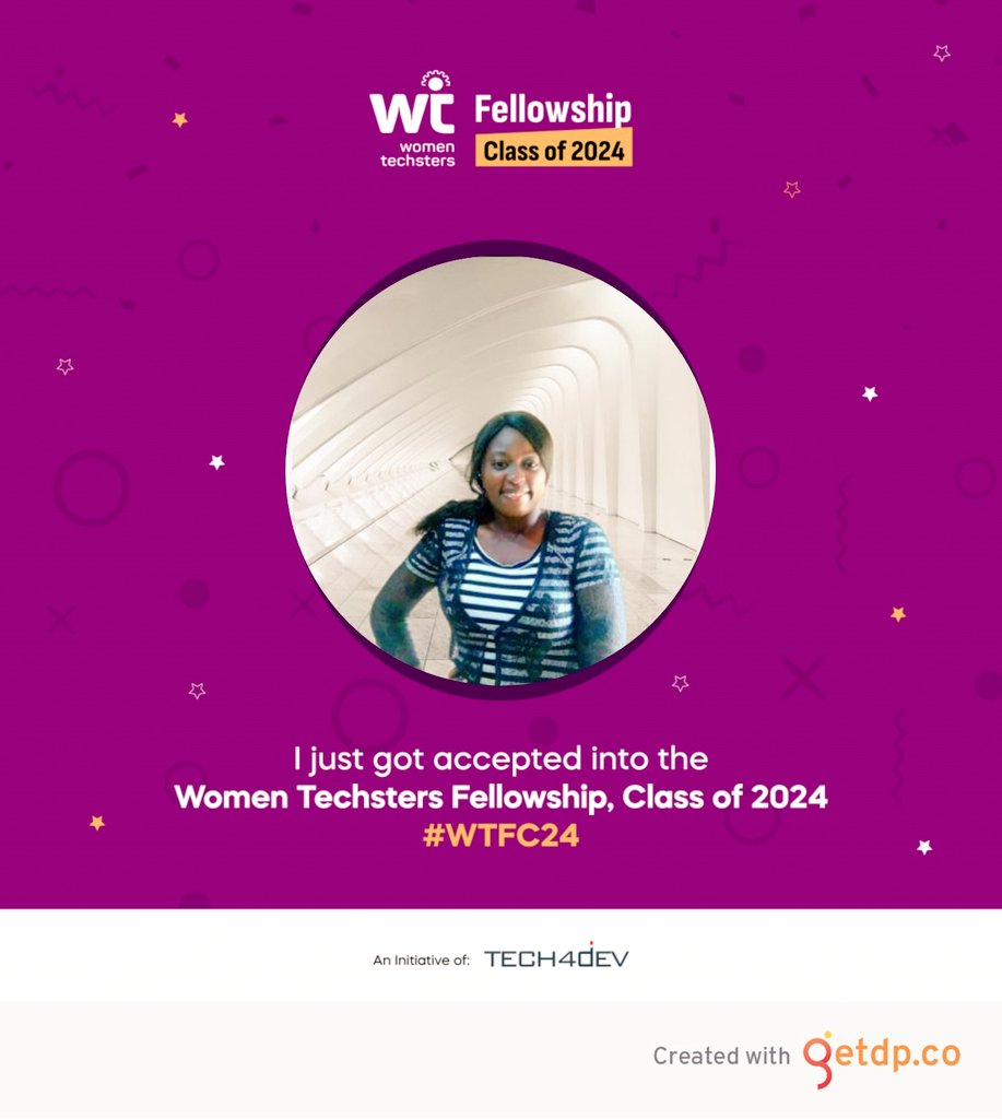 CyntTech's tweet image. Exciting News! 🚀
I'm thrilled to share that I've been accepted into the Women Techsters Fellowship Program, Class of 2024! 💃🎉
I longed for it & I'm grateful I got it 🙏
 #Tech4Dev #WTFC24 #WomenTechstersFellowship #WomenTechsters #AfricanWomanInTechnology #WTFC24Orientation