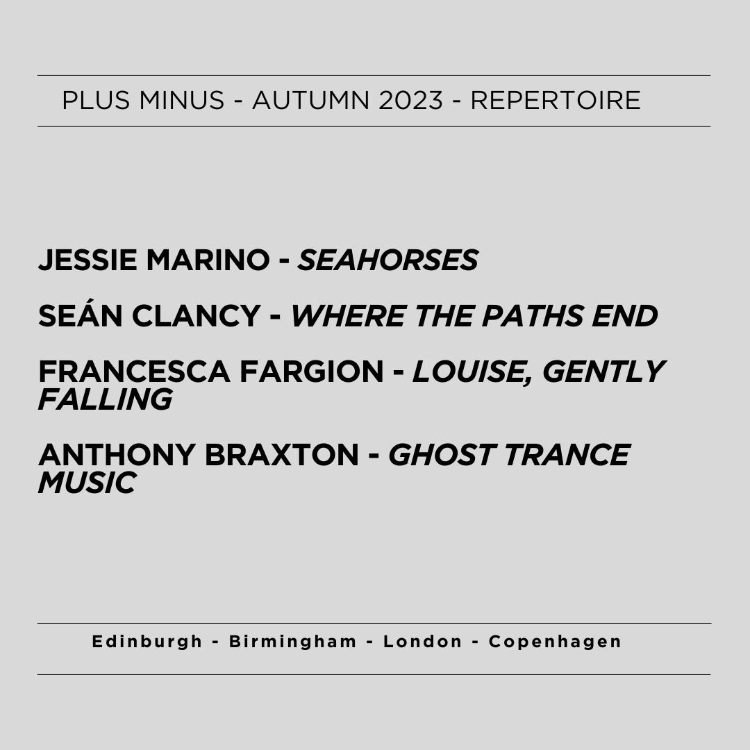 PlusMinusEnsemble (@plusminusens) on Twitter photo Programme for our upcoming tour! In the coming weeks we'll share info about composers & their new works -- & from <a href="/ZubinKanga/">Zubin Kanga</a> about his project ‘Cyborg Soloists’ that's funded the commissions. Stay tuned for more info 📻 <a href="/seanlclancy/">Seán Clancy</a>. <a href="/FFargion/">francesca fargion</a>. Programme for our upcoming tour! In the coming weeks we'll share info about composers & their new works -- & from <a href="/ZubinKanga/">Zubin Kanga</a> about his project ‘Cyborg Soloists’ that's funded the commissions. Stay tuned for more info 📻 <a href="/seanlclancy/">Seán Clancy</a>. <a href="/FFargion/">francesca fargion</a>.