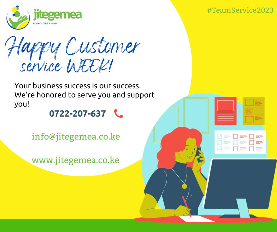 jitegemea's tweet photo. Happy Customer Service 2023! https://t.co/7d1UChzi2S