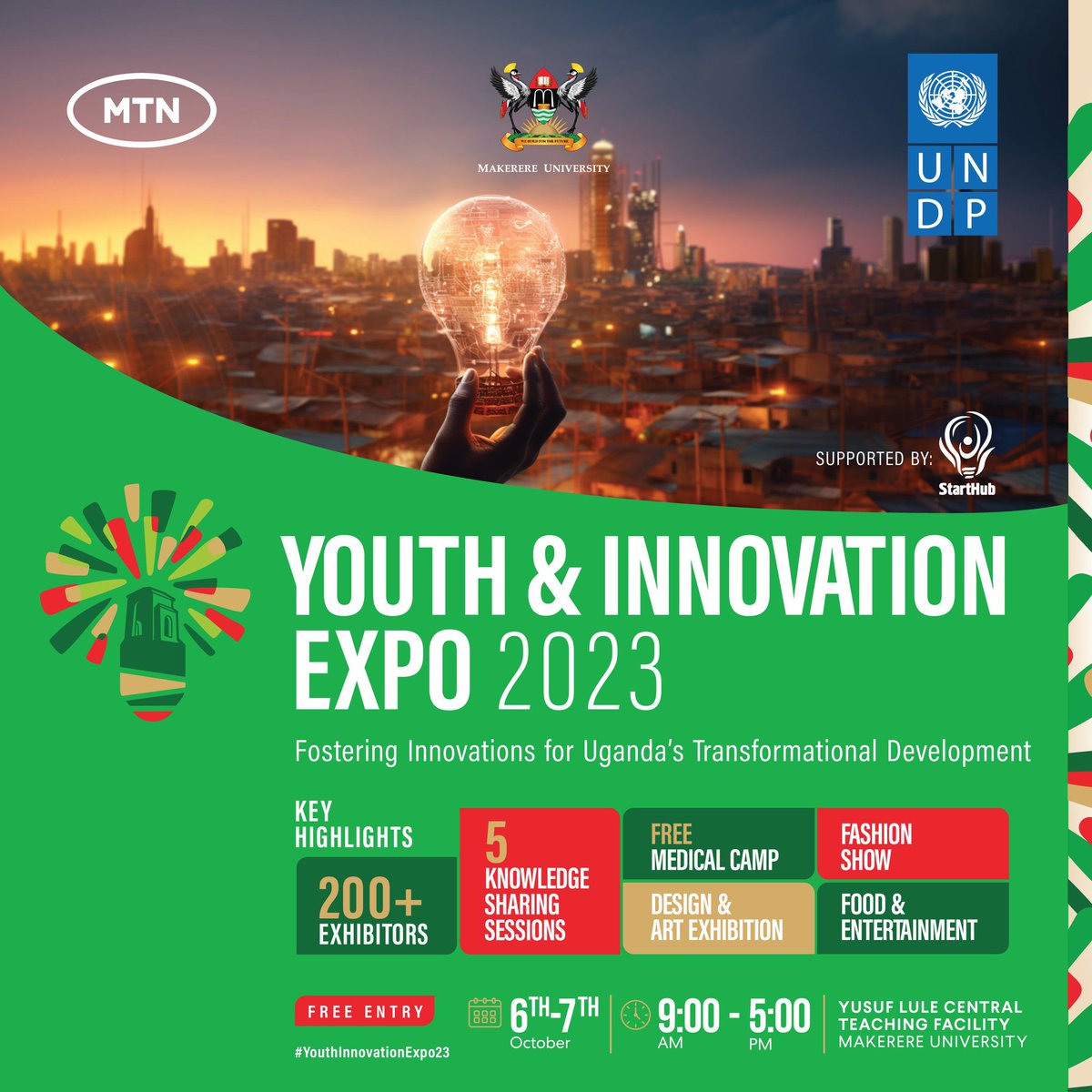 Happening today: The Inaugural Youth and Innovation Expo 2023. 

Watch the event live via: youtube:▶️ youtube.com/live/rLVRD-x7c… 

#YouthInnovationExpo23
