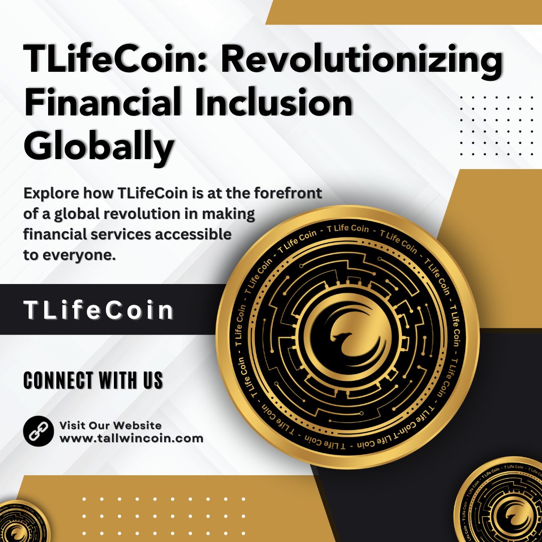 Join the global revolution! 💪 TLifeCoin is breaking down barriers and making financial services accessible to EVERYONE, regardless of where they are. 🌐
#tlifecoin #financialinclusion #accessiblefinance #globalrevolution