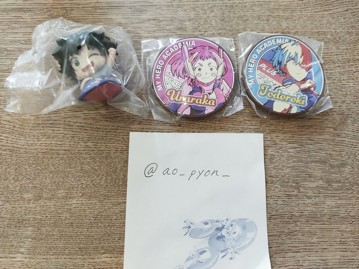 ao_pyon_'s tweet photo. 【交換】僕のヒーローアカデミア ヒロアカ ガチャ おねむたん ラバーコースター

(譲)緑谷出久、麗日お茶子、轟焦凍

(求)切島鋭児郎

※おねむたんはコンプ目的

郵送のみ、プロフあり
1点~、検索~お気軽にどうぞ...！
よろしくお願いいたします。 https://t.co/DLlFKe0oXt