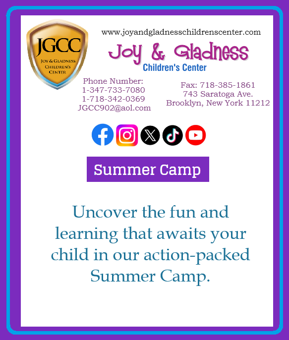 Joy & Gladness Children's Center (@joygladnesscc) on Twitter photo #joygladnesschildrenscenter#joyandgladnesschildrenscenter.com#Joy&GladnessChildrensCenter#Joy&GladnessChildrensCenter743SaratogaAve.Brooklyn,NewYork11212#Joy&GladnessChildrensCenteNY#13477337080#17183420369#JGCC902@aol.com#ChildrensCenter#ChildrensCenterbrooklynnewyork #joygladnesschildrenscenter#joyandgladnesschildrenscenter.com#Joy&GladnessChildrensCenter#Joy&GladnessChildrensCenter743SaratogaAve.Brooklyn,NewYork11212#Joy&GladnessChildrensCenteNY#13477337080#17183420369#JGCC902@aol.com#ChildrensCenter#ChildrensCenterbrooklynnewyork