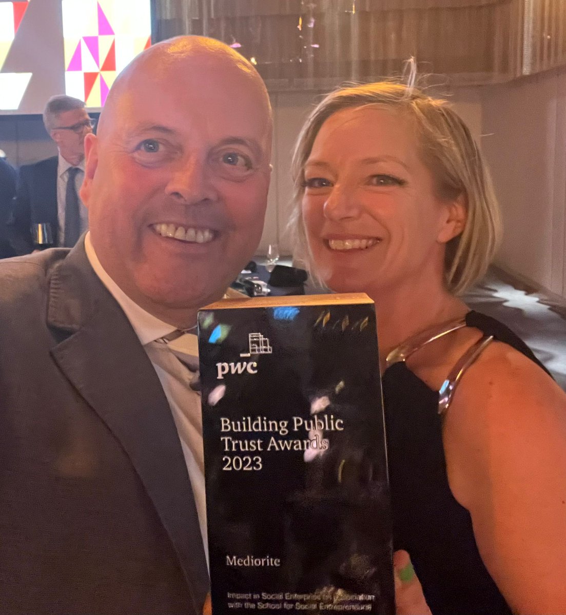 We are so proud to share that last night we won a @PwC_UK #BuildingPublicTrustAward for impact in social enterprise. Thanks to #PwCSocialEntrepreneursClub @davidradair and @SchSocEnt