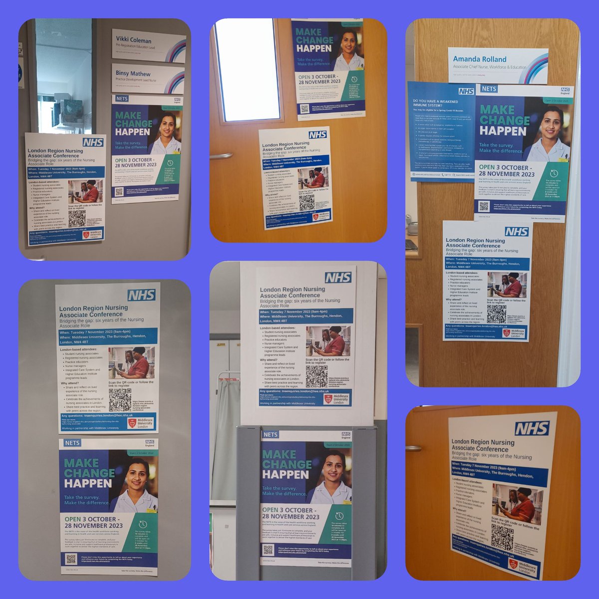 📢Dear #LGTLearners,
Please take 10 mins to complete #NETS23 & share your experience of training in practice. We are👂🏼.
Access via 💻📱,link below / QR code in posters that are displayed cross site @LG_NHS. Link also in e-mail sent by your #CPF.
#MakeChangeHappen
#InItTogether
VC