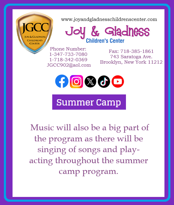 Joy & Gladness Children's Center (@joygladnesscc) on Twitter photo #joygladnesschildrenscenter#joyandgladnesschildrenscenter.com#Joy&GladnessChildrensCenter#Joy&GladnessChildrensCenter743SaratogaAve.Brooklyn,NewYork11212#Joy&GladnessChildrensCenteNY#13477337080#17183420369#JGCC902@aol.com#ChildrensCenter#ChildrensCenterbrooklynnewyork #joygladnesschildrenscenter#joyandgladnesschildrenscenter.com#Joy&GladnessChildrensCenter#Joy&GladnessChildrensCenter743SaratogaAve.Brooklyn,NewYork11212#Joy&GladnessChildrensCenteNY#13477337080#17183420369#JGCC902@aol.com#ChildrensCenter#ChildrensCenterbrooklynnewyork