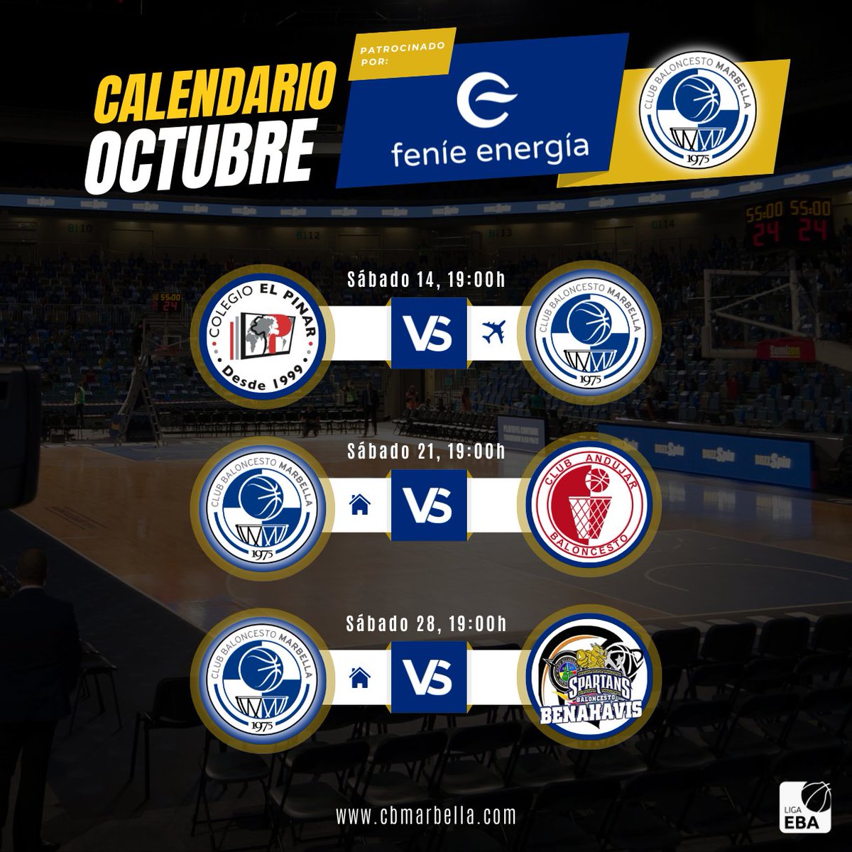 CBMarbella1's tweet image. 🗓 Calendario de Octubre: Un Mes Lleno de Energía con Feníe Energía ⚡