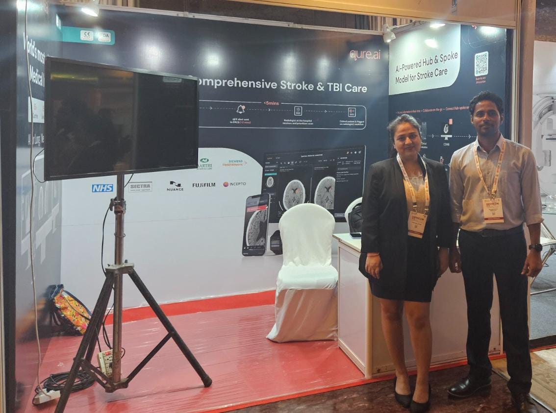 qure_ai's tweet photo. Are you at the #SNVI Conference today? Come, find us at Booth 16, and learn about our neurocritical care suite of solutions. 

It is also a chance for you to get to know our hub and spoke model of deployment in partnership with @Medtronic to enable timely care in resource-constrained hospitals powered by our AI-powered solutions. See you there! 

To explore our Stroke solutions: https://t.co/9EROt0gaMj