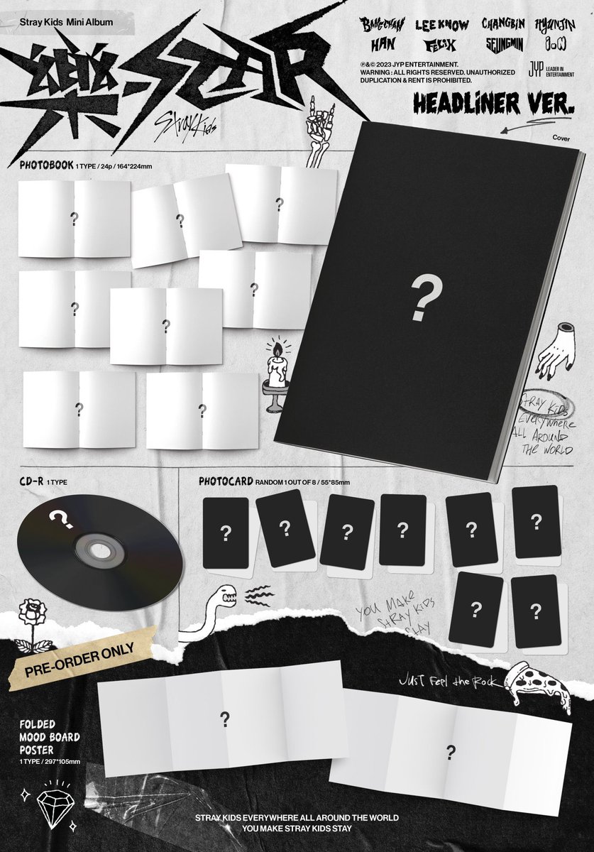 NureuShop's tweet photo. [PO/GO] Stray Kids(스트레이 키즈) "樂-STAR" ALBUM ROCK-STAR
Album + Photocard Benefit (fix member)

Limited / Standard : idr 350k (dp 200k)
Postcard / Headliner: idr 225k (dp 125k) 

Order: DM pesanan (versi+web+member)
contoh Limited Music Plant Bang Chan https://t.co/2fScruLz7A