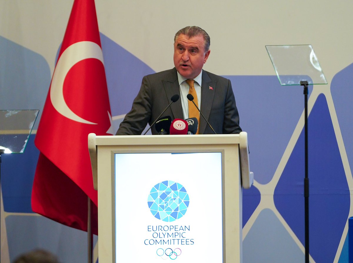 The 52nd General Assembly of the European Olympic Committees (EOC) has commenced with opening speeches from EOC President Spyros Capralos, ANOC President Robin Mitchell, TOC President Prof. Dr. Uğur Erdener, and Türkiye’s Minister of Youth and Sports, Osman Aşkın Bak.