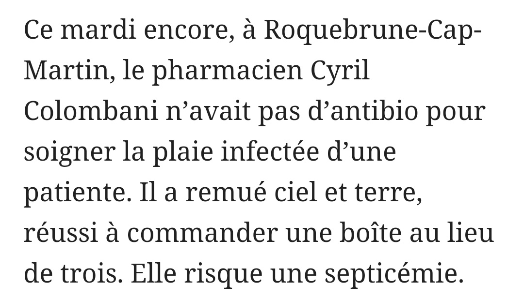 ⚡🇨🇵FLASH - « Pour chaque ordonnance, il me manque 1 médicament sur 2. Nous vivons un enfer », se désole l’Union des syndicats des pharmaciens. Des malades graves n’ont pas d’autre choix que de bidouiller leurs comprimés et de s’échanger des boîtes... (LP)
leparisien.fr/societe/sante/…