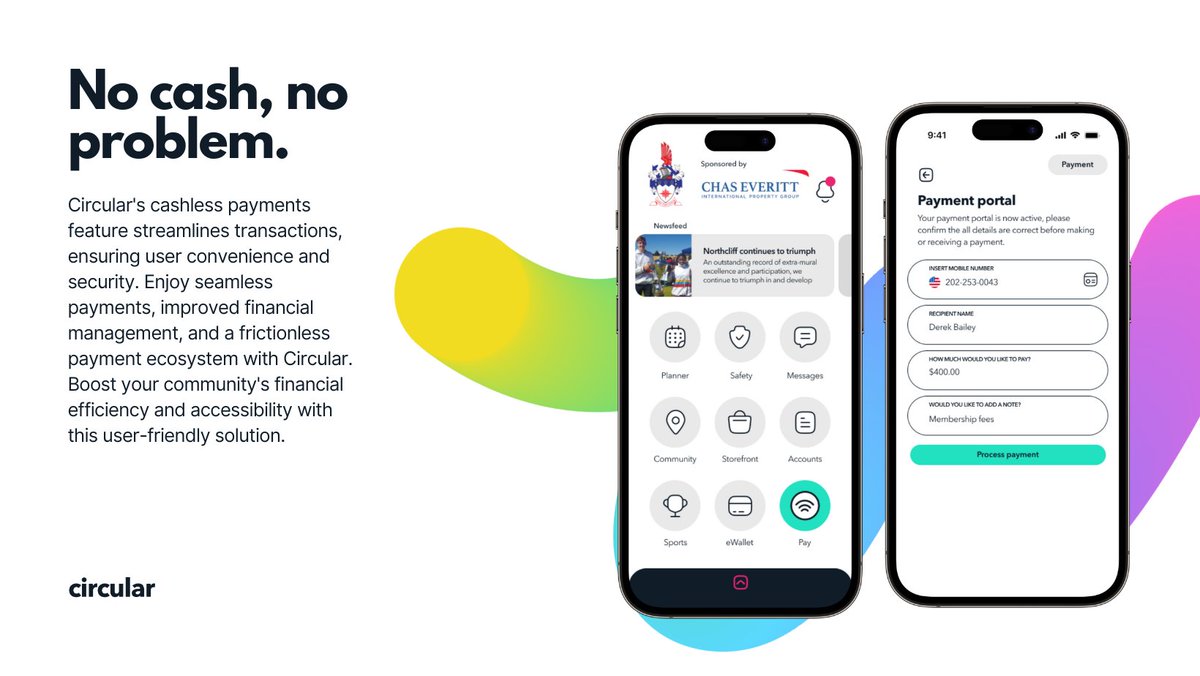 circular_app_'s tweet image. Experience the future of payments with Circular&apos;s cashless payments feature. Say goodbye to cash and hello to convenience and security. Join the digital revolution today! #DigitalPayments #CircularApp