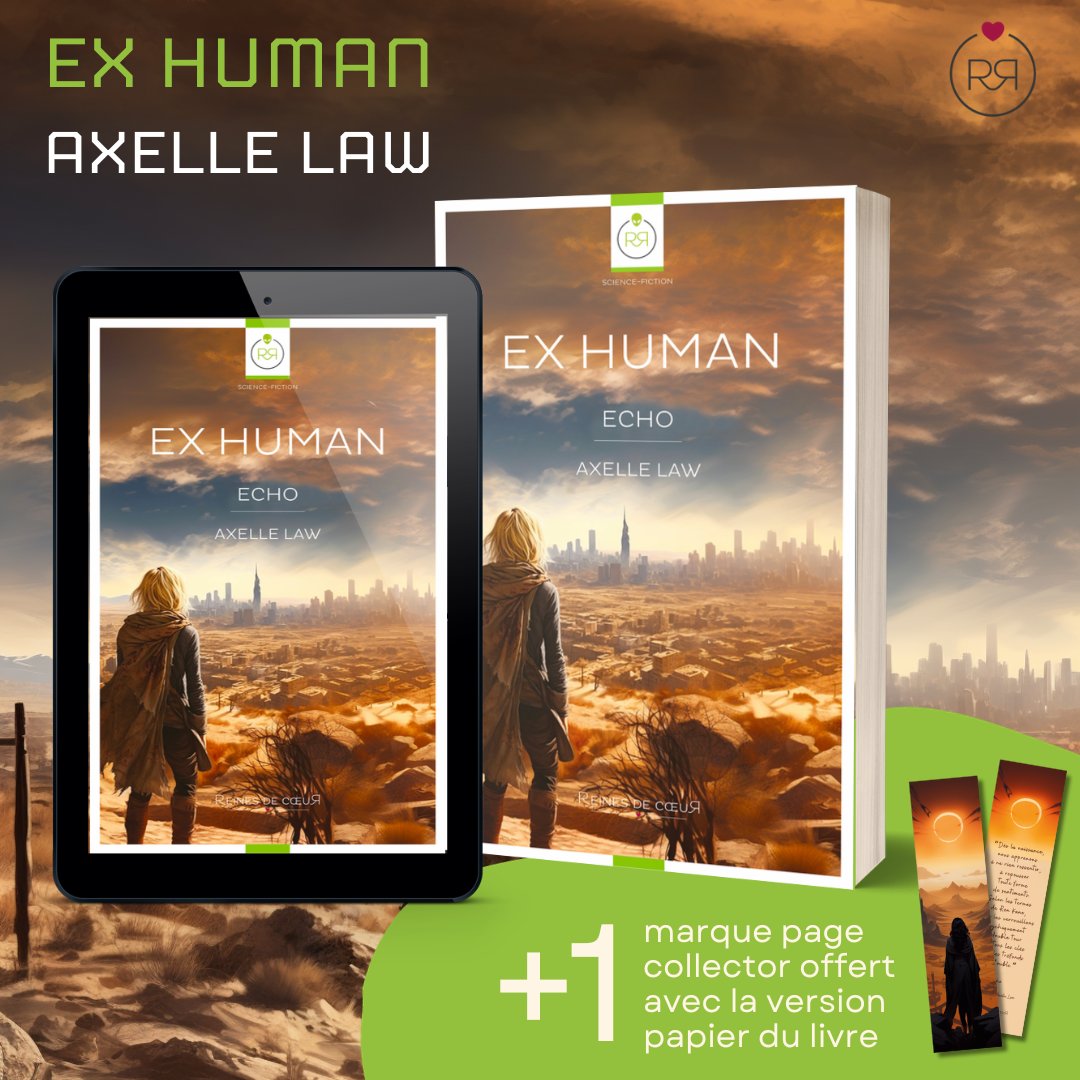 ReinesdeCoeur's tweet photo. Un univers riche, des personnages aux caractères bien trempés, sans oublier cet humour dont l'autrice a le secret... Découvrez Ex Human - Echo, le nouveau roman  d'Axelle Law !
📱Ebook à 9,99€ 👉https://t.co/u2LMgFDKQU
📘 Papier à 19,90€ 👉https://t.co/FSuyEY0Jw5 https://t.co/HflX85mwYN