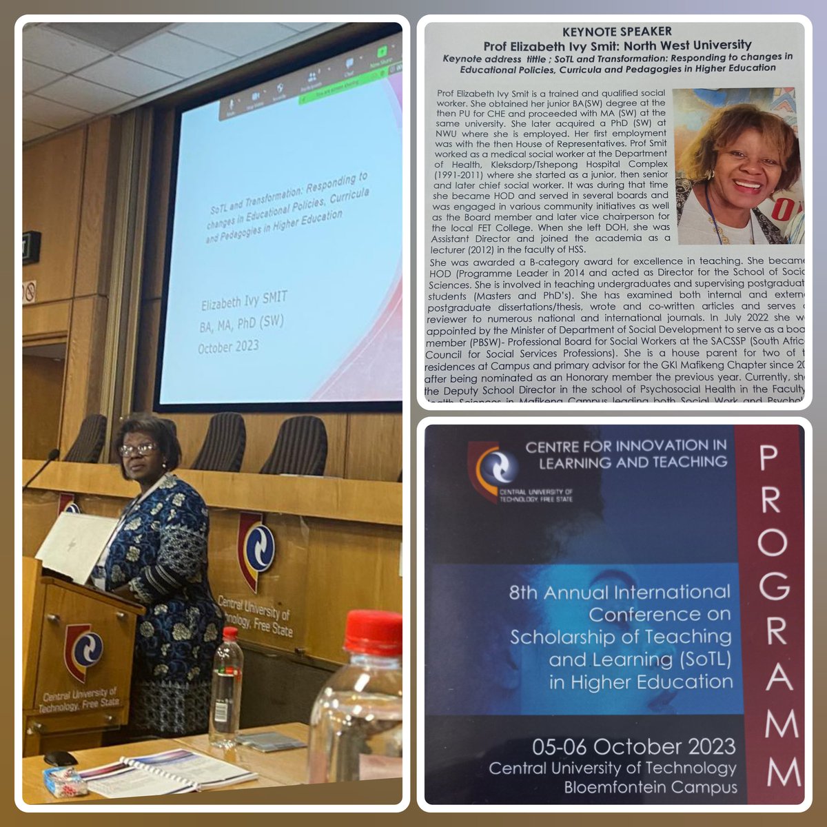 Keynote, Dr Elizabeth Smit from the NWU lay the foundation for day 2, emphasizing the importance of  Higher Education in adressing equity and inequality and the use of SoTL to accelerate transformation. #sotl #HigherEducation #nwu