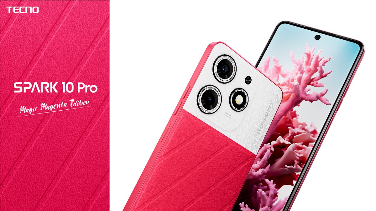 TECNOMobile254's tweet photo. Magenta in daylight. 🌞
Fluorescence in nightlight. ✨
Ready for this unparalleled color-changing experience of SPARK 10 Pro Magic Magenta Edition?
#TECNO #SPARK10Pro #MagicMagenta #GlowAsYouAre https://t.co/mmvh2IL2Re