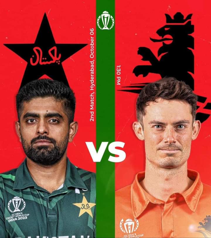 BISSKEY5G's tweet photo. 🇵🇰⚔🇳🇱 | Match 02

🏆 ICC Men's Cricket World Cup 2023
🏏 Pakistan 🆚️ Netherlands
🗓️ Friday, 06 October 2023
⏰ 01:30 PM (PST)
🏟️ RG International Stadium, Hyderabad
📺 PTV Sports, A Sports, Star Sports &amp; ATN

#ICC #cricket #worldcup2023 #PAKvsNED https://t.co/9ClSgu0y0e