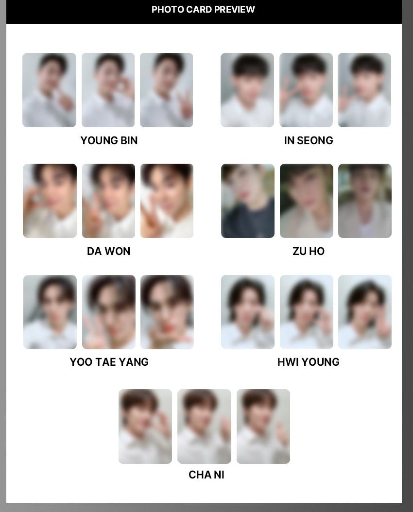 SF9 찬희 포카 포토카드 poca 양도합니다

1 set 6.1
All 39.0
Paypal ⭕

ㅅㅊㅇ) 에스에프나인 영빈 인성 재윤 다원 로운 주호 태양 휘영 찬희 콘서트 받아요 받습니다 구해요 구합니다 굿즈