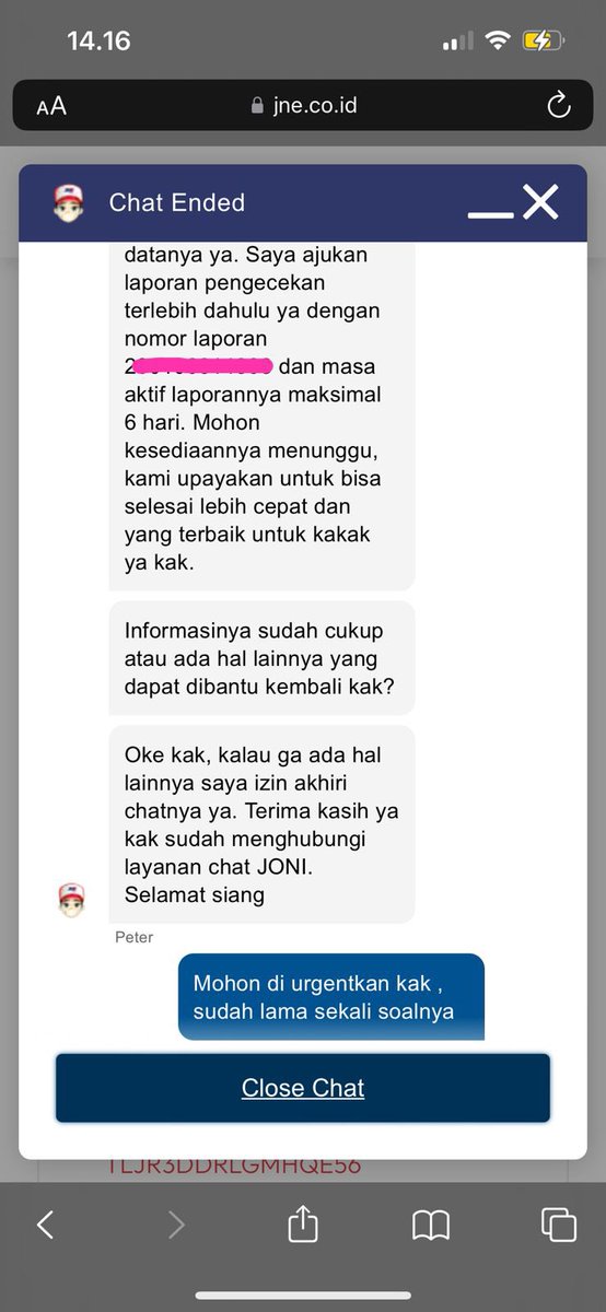 ratriarumw's tweet photo. Belum juga slse chat udah di endchat dluan , padahal masih ngetik itu woy . Tidak membantu samsek min @JNECare https://t.co/KVf898lkIH