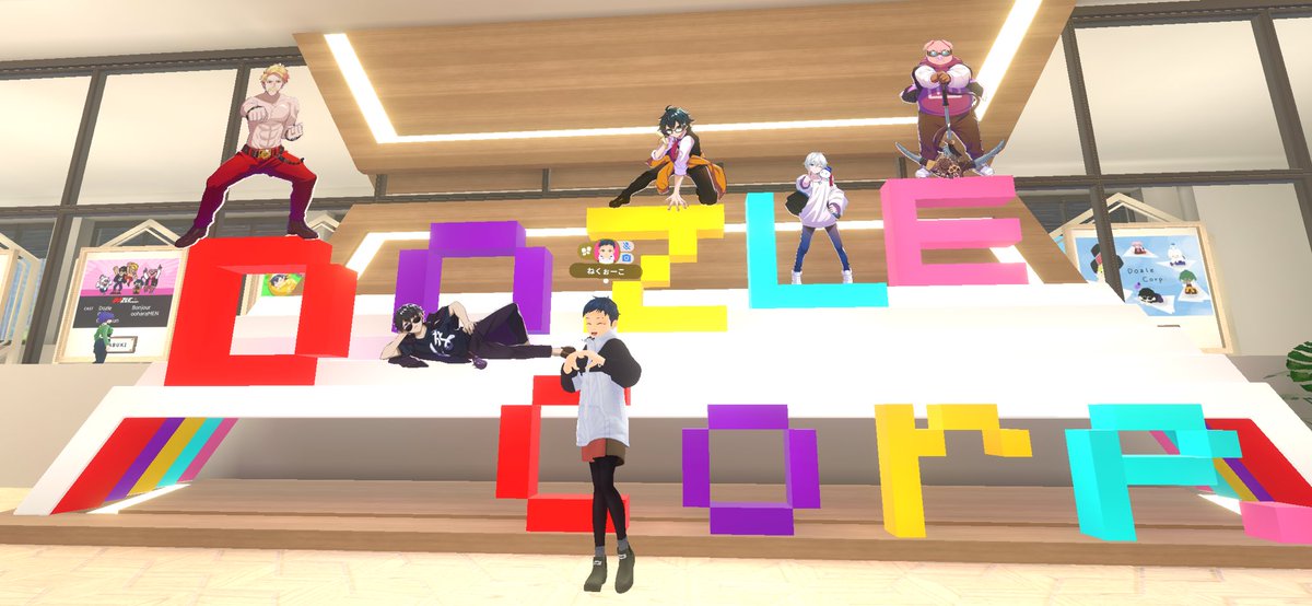 #ドズバース7日目  はじめて入りました！すごい仮想空間✨まるでリアルイベントに自分も参加してるみたい😊